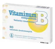 VITAMINUM B Compositum x 50 drażetek - krótka data